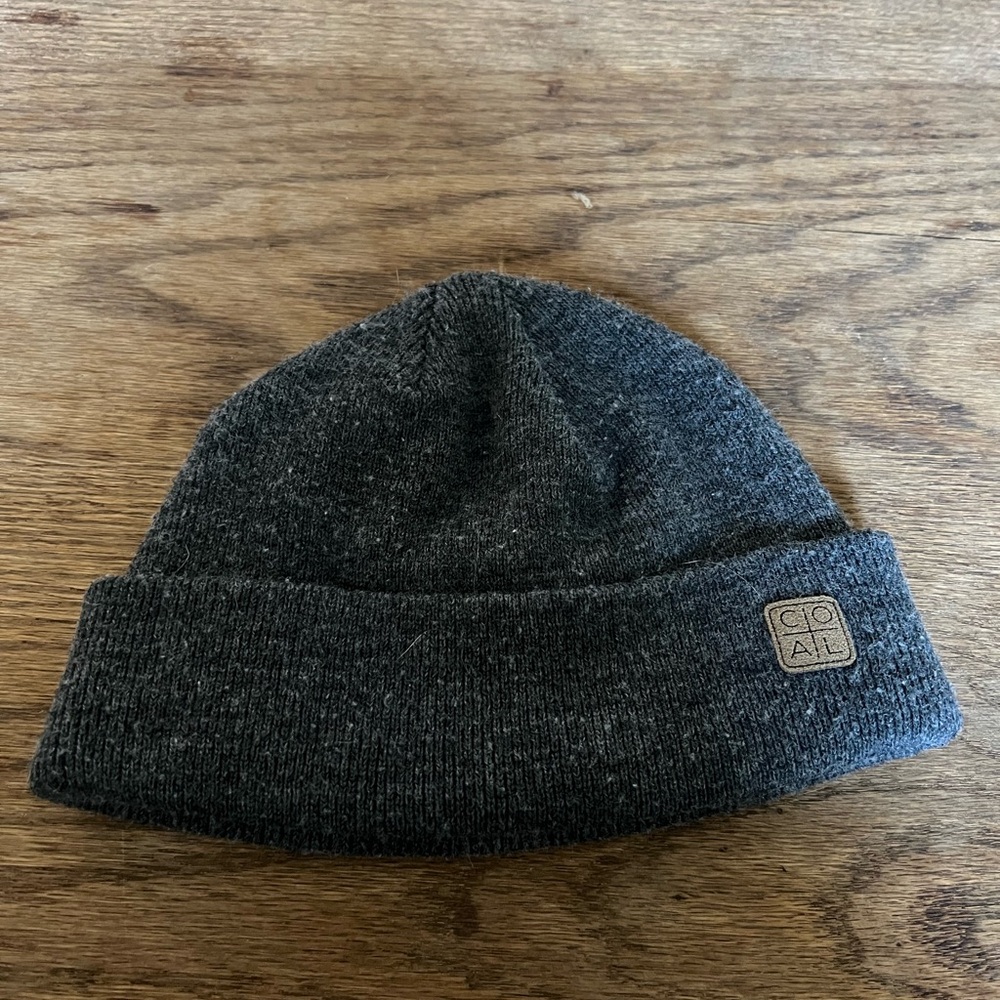 Coal Charcoal Knit Fisherman Beanie